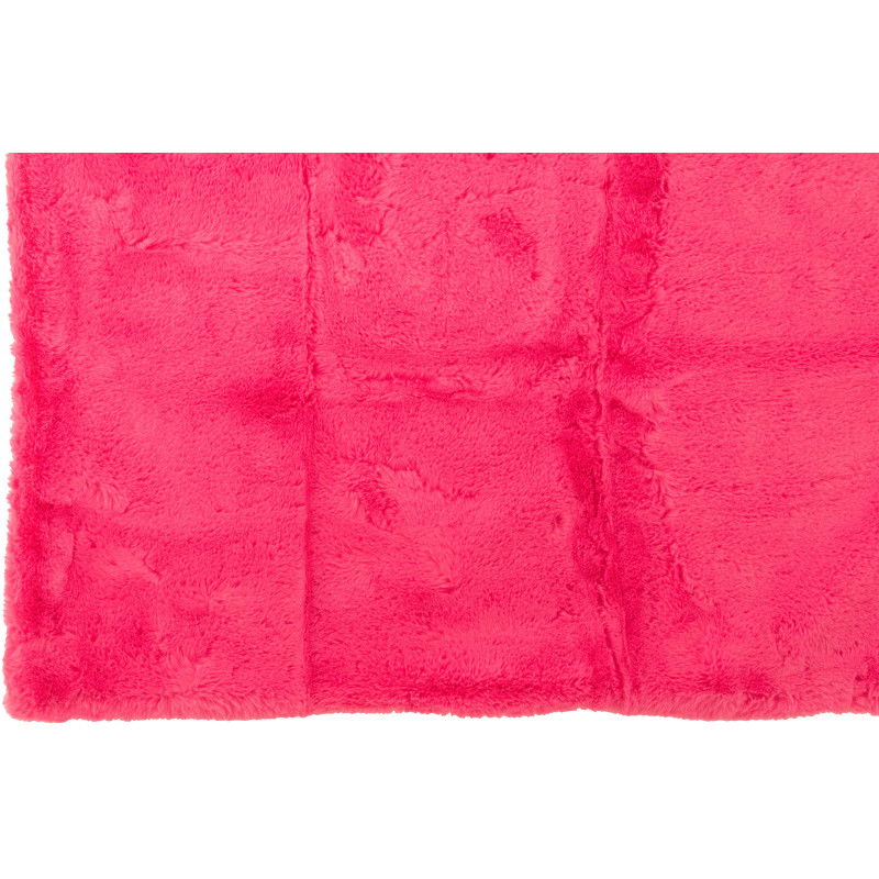 Plaid original Poils longs 130x180 en Tissu Rose fluo Moutie - 3