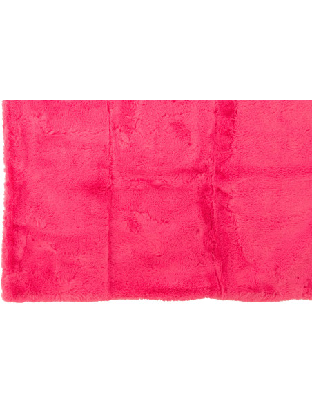 Plaid original Poils longs 130x180 en Tissu Rose fluo Moutie - 3