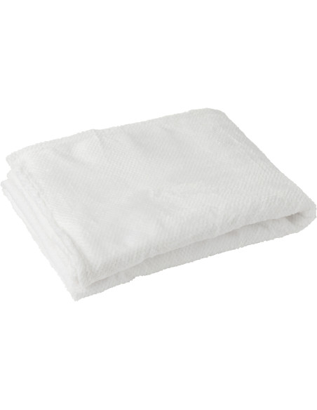 Plaid cocooning 130x170 en Tissu Blanc Snuggle - 1