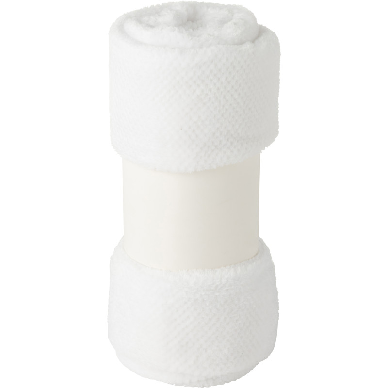 Plaid cocooning 130x170 en Tissu Blanc Snuggle - 3