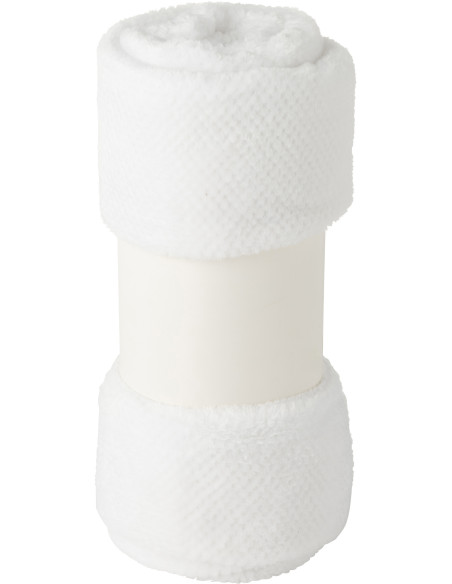 Plaid cocooning 130x170 en Tissu Blanc Snuggle - 3