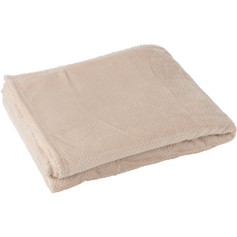 Plaid cocooning 130x170 en Tissu Rose clair Snuggle - 1
