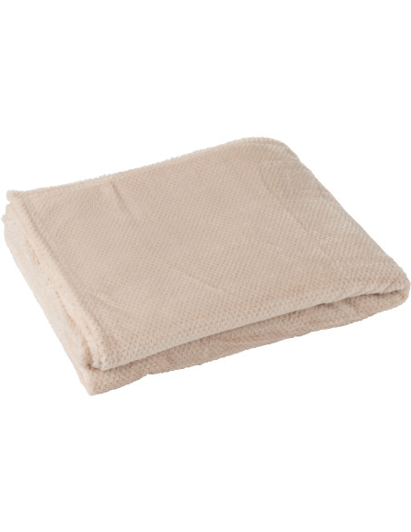 Plaid cocooning 130x170 en Tissu Rose clair Snuggle - 1