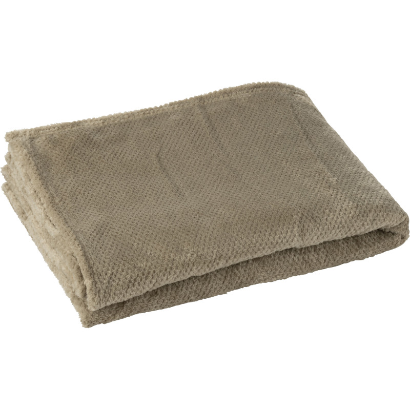 Plaid cocooning 130x170 en Tissu Gris Snuggle - 1