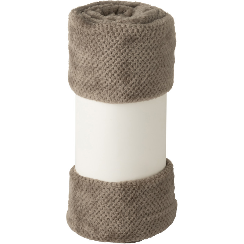 Plaid cocooning 130x170 en Tissu Gris foncé Snuggle - 3