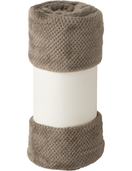 Plaid cocooning 130x170 en Tissu Gris foncé Snuggle - 3