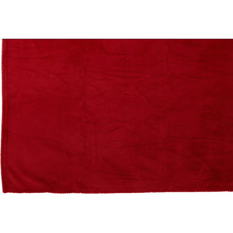 Plaid cocooning 130x170 en Tissu Rouge Snuggle - 2