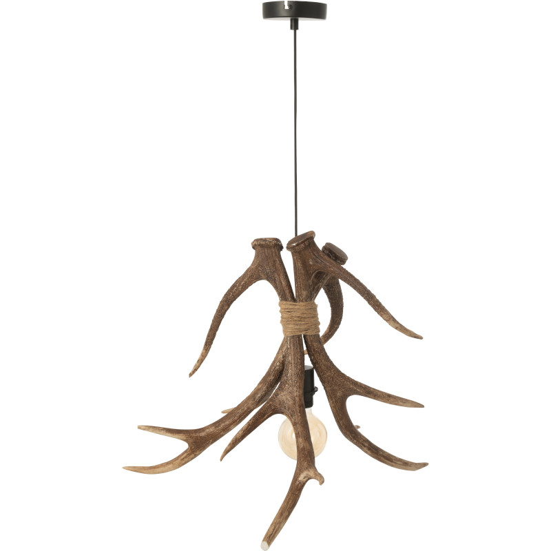 Grande Suspension originale branches Bois de cerf 56 cm en Résine Marron Antlers - 2