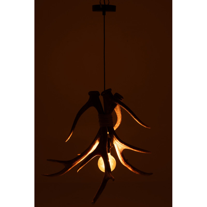 Grande Suspension originale branches Bois de cerf 56 cm en Résine Marron Antlers - 4