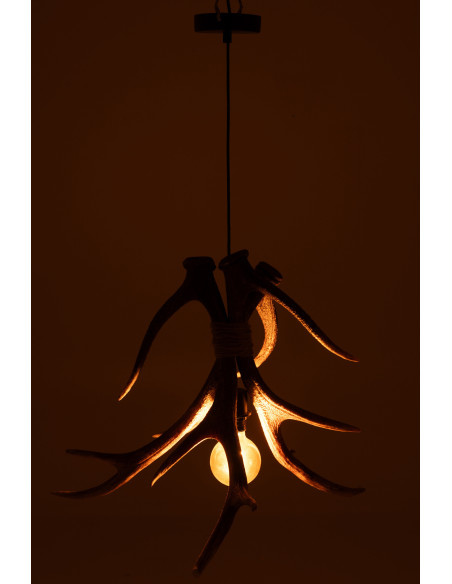 Grande Suspension originale branches Bois de cerf 56 cm en Résine Marron Antlers - 4