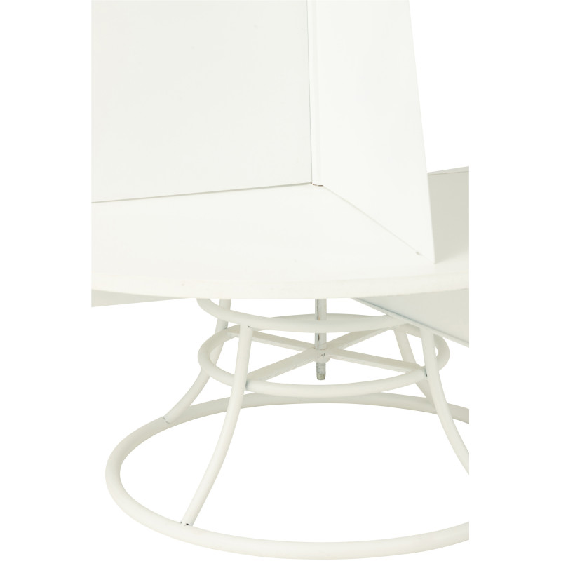 Étagère originale Sapin de Noël 3 niveaux 170 cm en Métal Blanc X'mas - 2