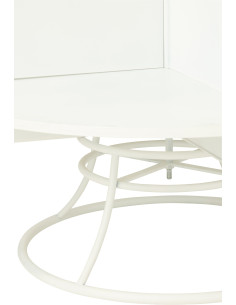 Grande Étagère originale Sapin de Noël 4 niveaux 214 cm en Métal Blanc X'mas - 2