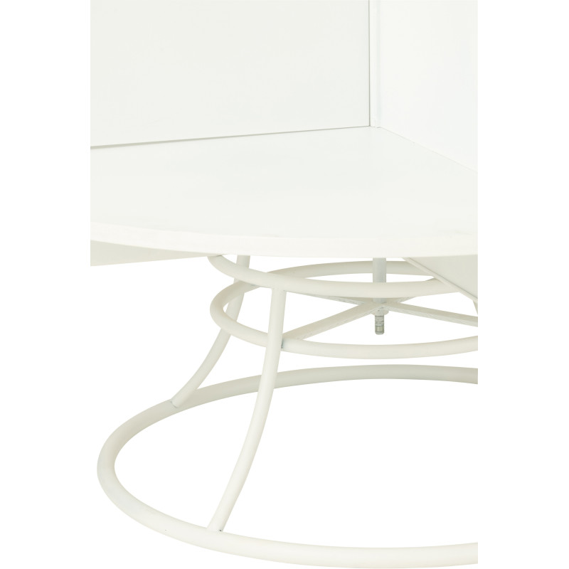 Grande Étagère originale Sapin de Noël 4 niveaux 214 cm en Métal Blanc X'mas - 2