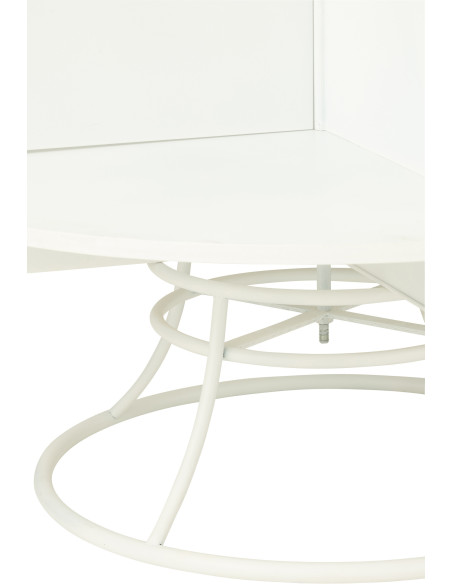 Grande Étagère originale Sapin de Noël 4 niveaux 214 cm en Métal Blanc X'mas - 2