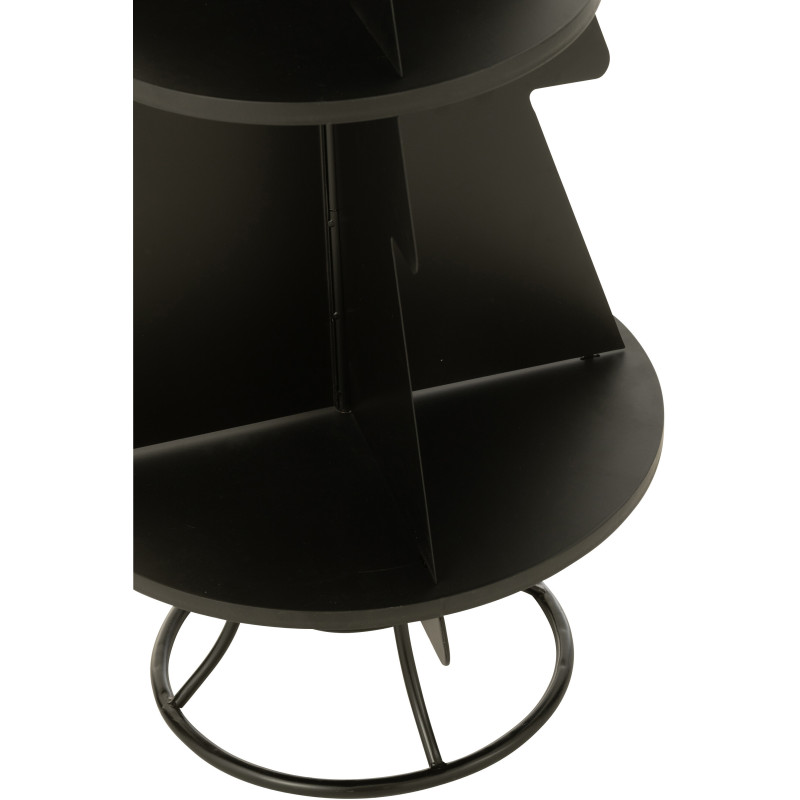 Étagère originale Sapin de Noël 3 niveaux 120 cm en Métal Noir X'mas - 3