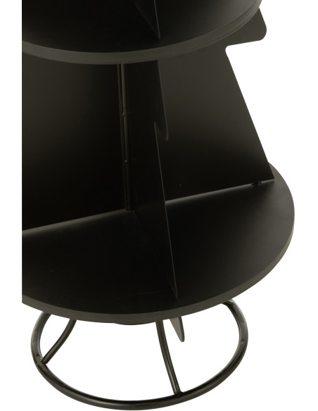 Étagère originale Sapin de Noël 3 niveaux 120 cm en Métal Noir X'mas - 3