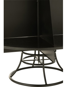 Étagère originale Sapin de Noël 3 niveaux 170 cm en Métal Noir X'mas - 1 2