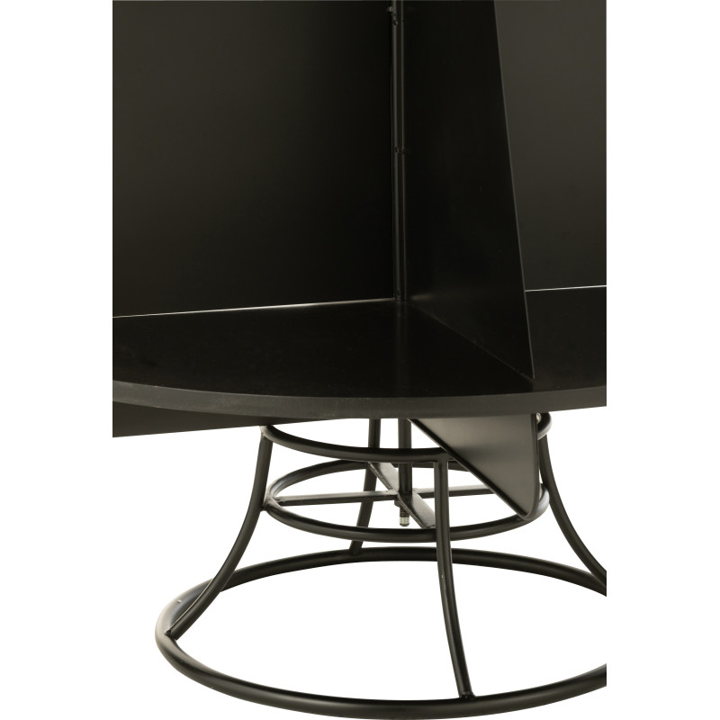 Étagère originale Sapin de Noël 3 niveaux 170 cm en Métal Noir X'mas - 2