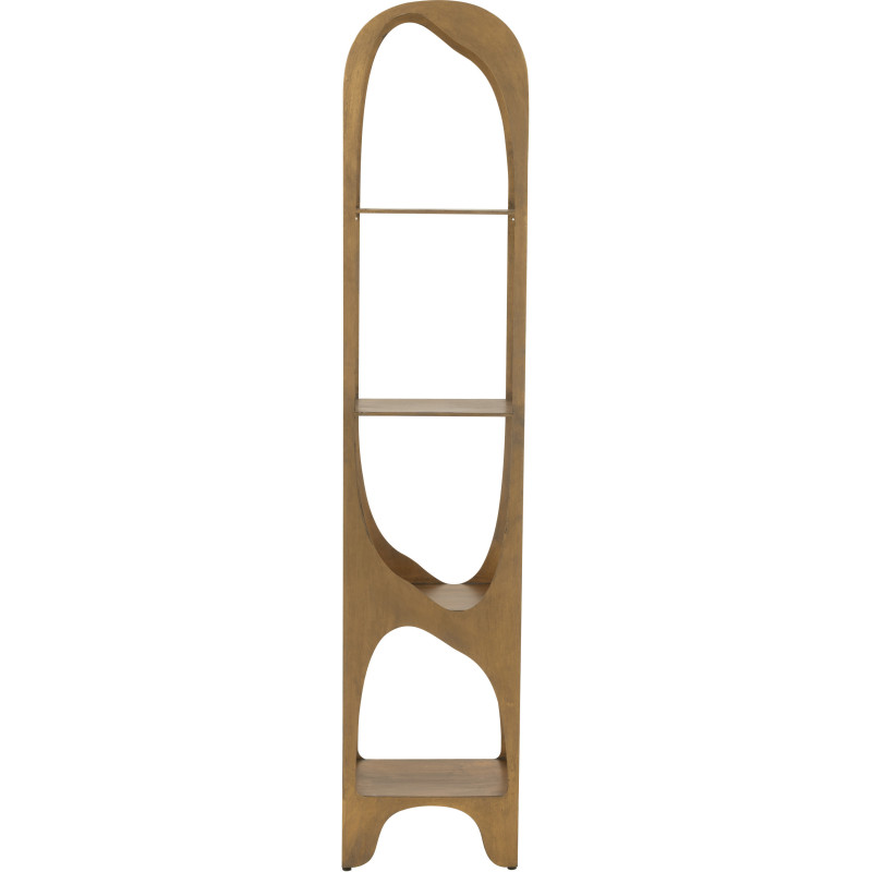 Grande Étagère moderne chic 4 niveaux en Métal Doré Vieilli Var J-Line - 2