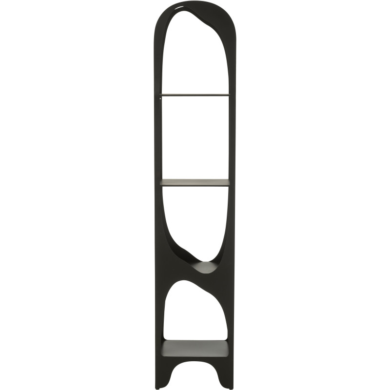 Grande Étagère moderne chic 4 niveaux en Métal Noir Var - 3