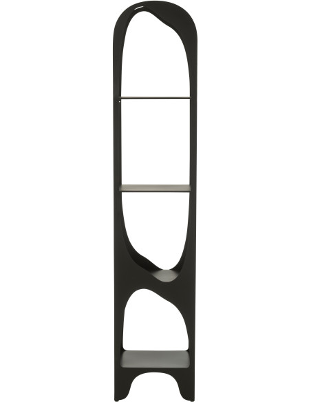 Grande Étagère moderne chic 4 niveaux en Métal Noir Var - 3