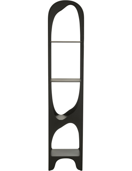Grande Étagère moderne chic 4 niveaux en Métal Noir Var - 5