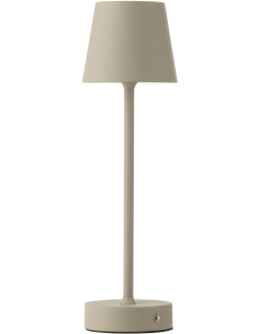 Lampe à poser sans fil moderne design Hauteur 37 cm en Métal Taupe Goa - 1