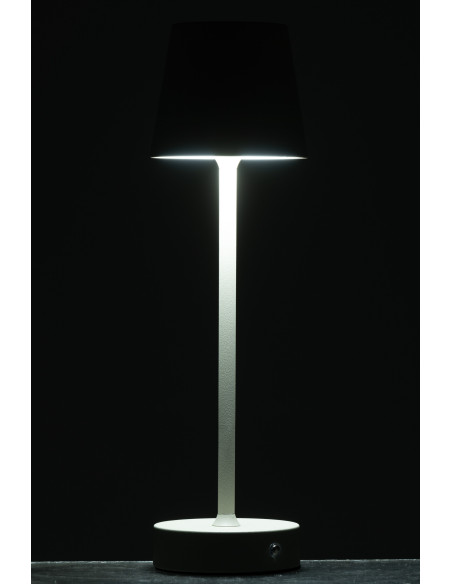 Lampe à poser sans fil moderne design Hauteur 37 cm en Métal Taupe Goa - 4