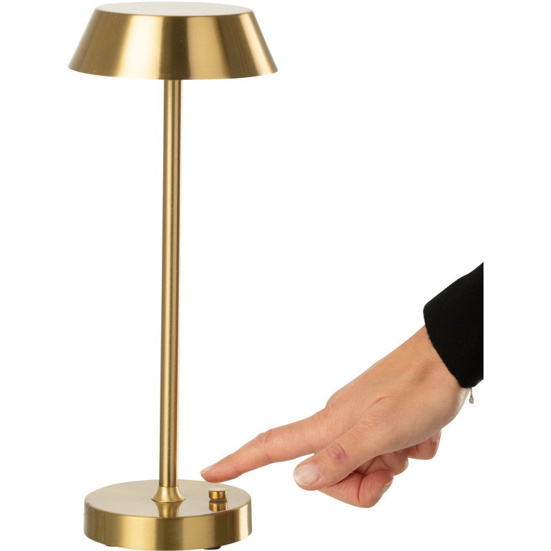 Lampe à poser sans fil moderne chic Hauteur 31 cm en Métal Doré Noé - 4