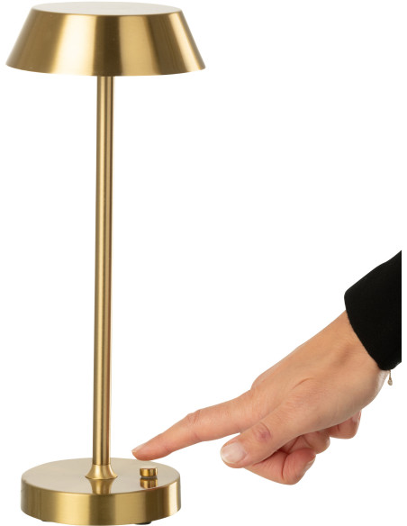 Lampe à poser sans fil moderne chic Hauteur 31 cm en Métal Doré Noé - 4