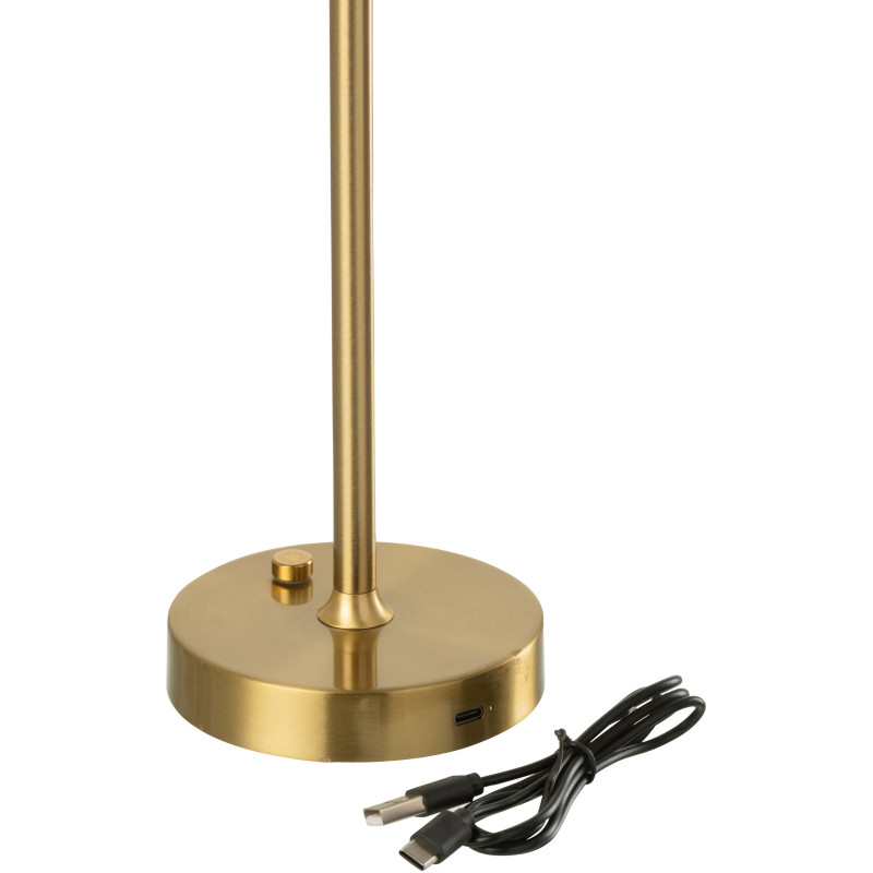 Lampe à poser sans fil moderne chic Hauteur 31 cm en Métal Doré Noé - 5
