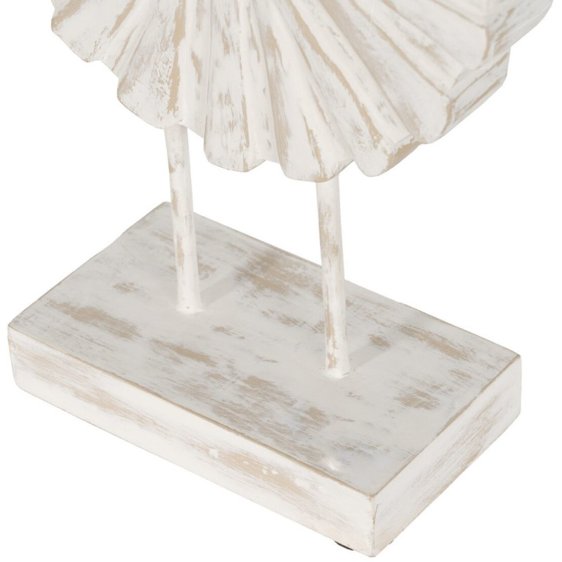 Lot De 3 Boules Décoratives En Bois De Manguier Blanc - 7.62cm - Décoration Salon, Centre De Table