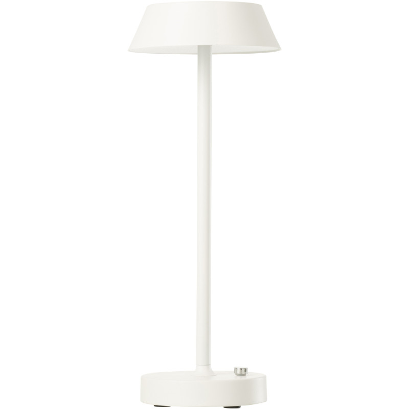 Lampe à poser sans fil moderne chic Hauteur 31 cm en Métal Blanc Noé - 1