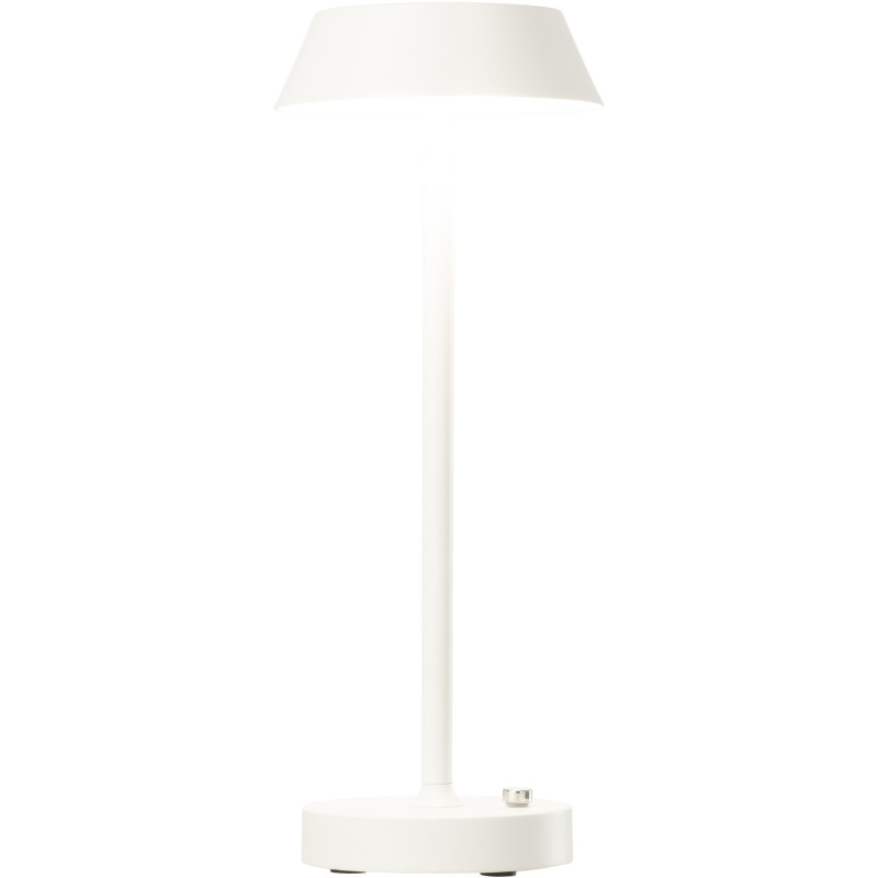 Lampe à poser sans fil moderne chic Hauteur 31 cm en Métal Blanc Noé - 2