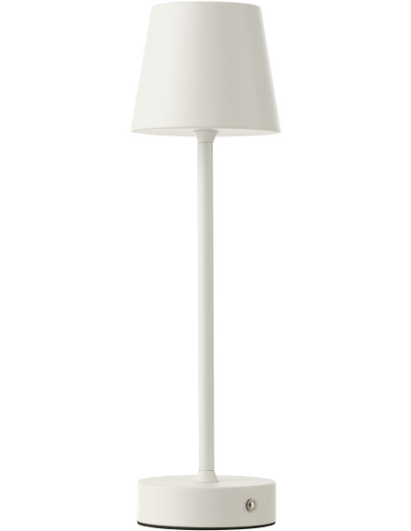 Lampe à poser sans fil moderne design Hauteur 37 cm en Métal Blanc Goa - 1