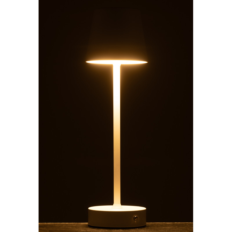 Lampe à poser sans fil moderne design Hauteur 37 cm en Métal Blanc Goa - 3