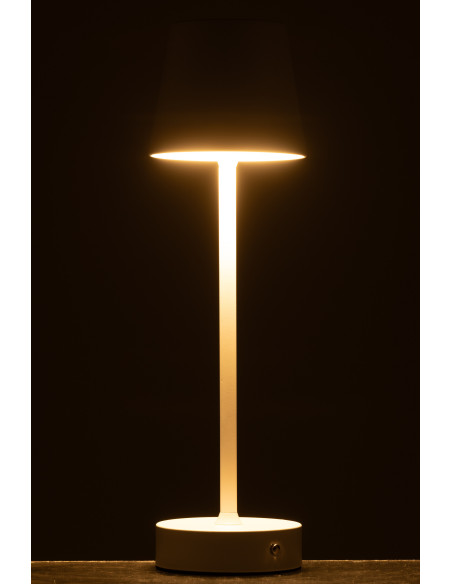 Lampe à poser sans fil moderne design Hauteur 37 cm en Métal Blanc Goa - 3