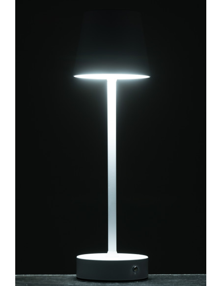 Lampe à poser sans fil moderne design Hauteur 37 cm en Métal Blanc Goa - 4