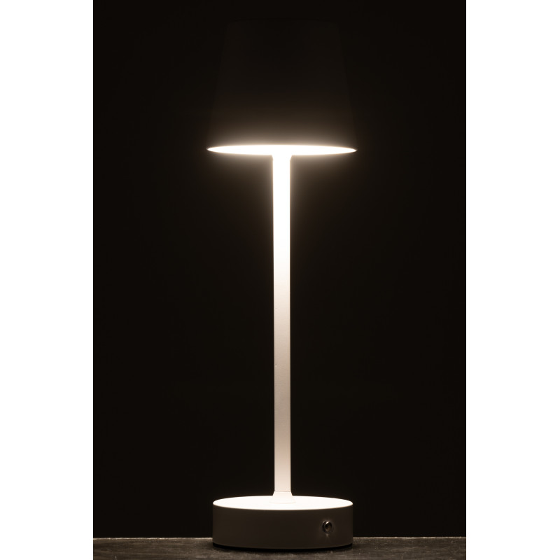 Lampe à poser sans fil moderne design Hauteur 37 cm en Métal Blanc Goa - 5
