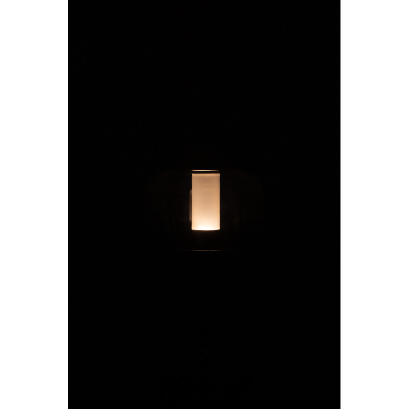 Lampe à poser moderne Tactile sans fil Hauteur 24 cm en Métal Noir Transparent Woa - 4