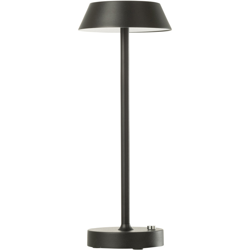 Lampe à poser sans fil moderne chic Hauteur 31 cm en Métal Noir Noé - 1