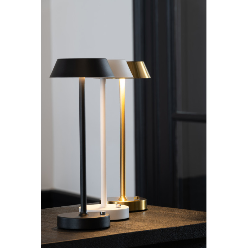 Lampe à poser sans fil moderne chic Hauteur 31 cm en Métal Noir Noé - 2