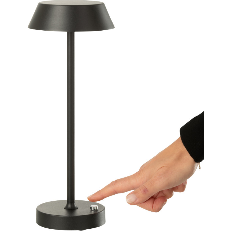 Lampe à poser sans fil moderne chic Hauteur 31 cm en Métal Noir Noé - 5
