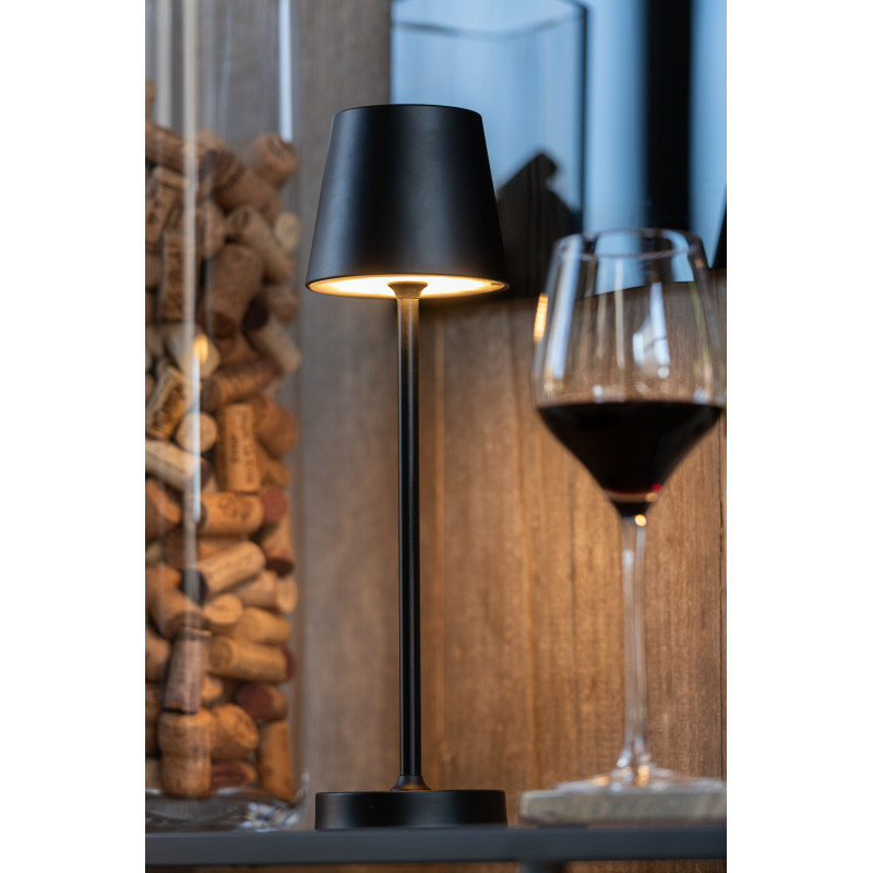Lampe à poser sans fil moderne design Hauteur 37 cm en Métal Noir Goa - 2