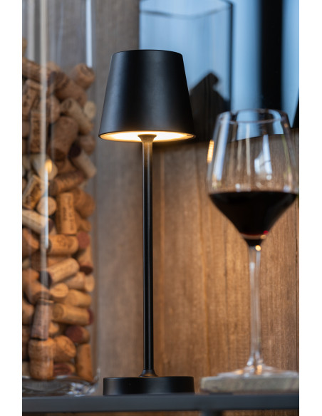 Lampe à poser sans fil moderne design Hauteur 37 cm en Métal Noir Goa - 2