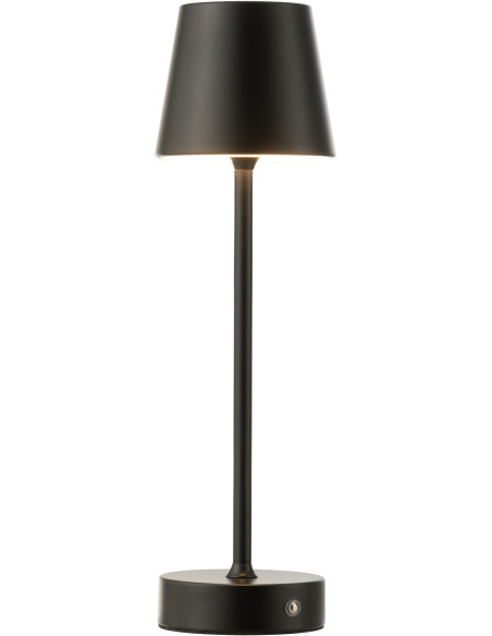 Lampe à poser sans fil moderne design Hauteur 37 cm en Métal Noir Goa - 3