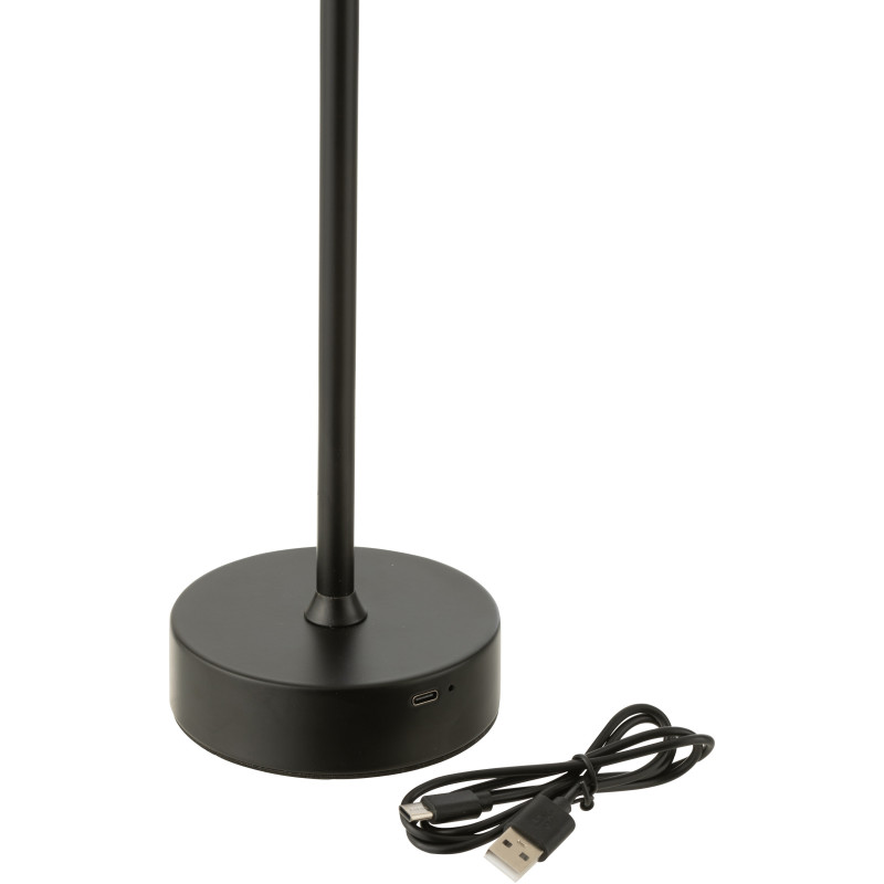 Lampe à poser sans fil moderne design Hauteur 37 cm en Métal Noir Goa - 7