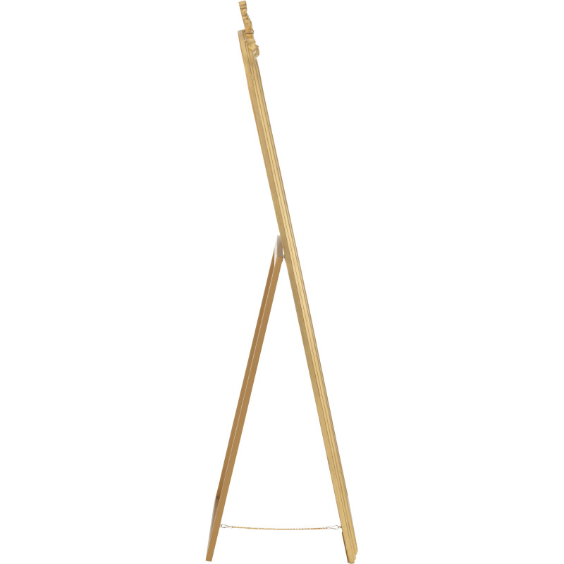 Grand Miroir sur pied modern chic Rectangulaire 56x180 en Bois Doré Emi - 3