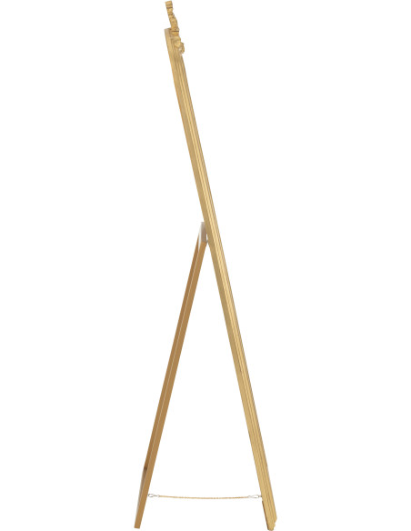 Grand Miroir sur pied modern chic Rectangulaire 56x180 en Bois Doré Emi - 3