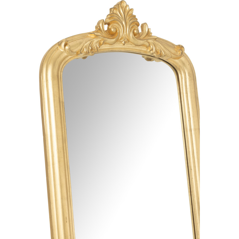 Grand Miroir sur pied modern chic Rectangulaire 56x180 en Bois Doré Emi - 6